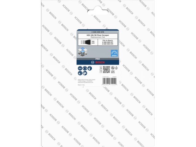 Nadomestni komplet strgalnika Bosch za tla PRO HEX 28/30, 2608690678